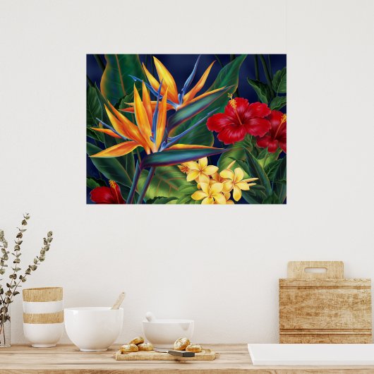 Tropical Paradise Art Poster (Küche)