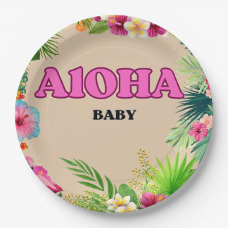 Tropical Paradise Babydusche: Aloha Baby Teller