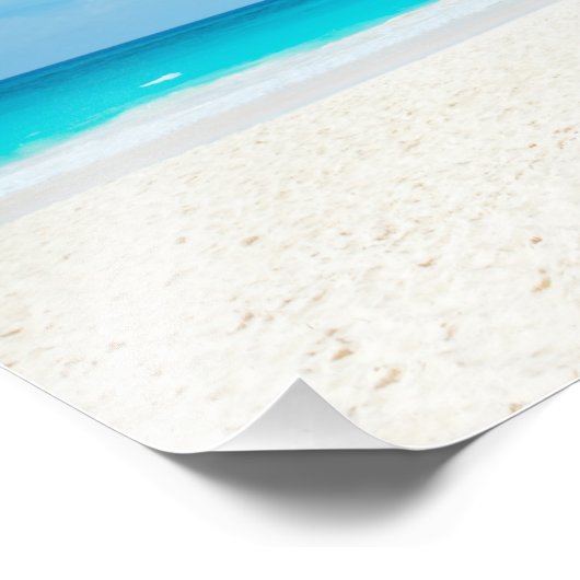 Tropical Paradise Beach Fotodruck (Ecke)