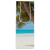 Tropical Paradise Beach Geschenktüte Für Weinflaschen (Vorderseite)