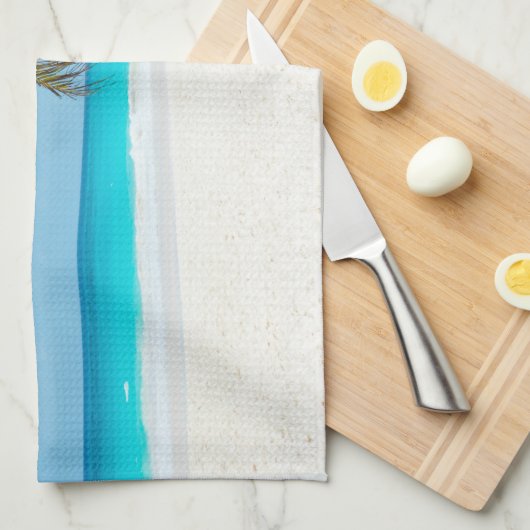 Tropical Paradise Beach Handtuch (Viertel Falte)