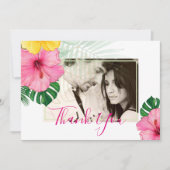 Tropical Paradise Beach Hochzeit pulsierende Flora (Vorderseite)