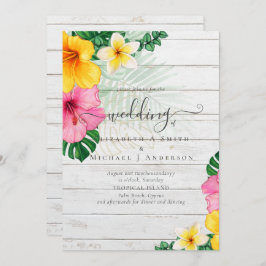 Tropical Paradise Beach Hochzeit pulsierende Flora