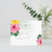 Tropical Paradise Beach Hochzeit pulsierende Flora (Stehend Vorderseite)