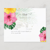 Tropical Paradise Beach Hochzeit pulsierende Flora (Vorderseite)