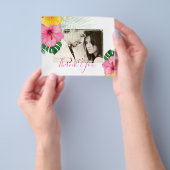 Tropical Paradise Beach Hochzeit pulsierende Flora Flyer (Gruppe)