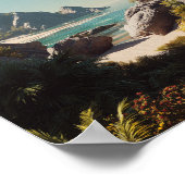 Tropical Paradise Beach - Landschaftliche Küstenar Poster (Ecke)