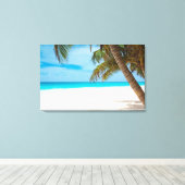 Tropical Paradise Beach Leinwanddruck (Insitu (Holzboden))