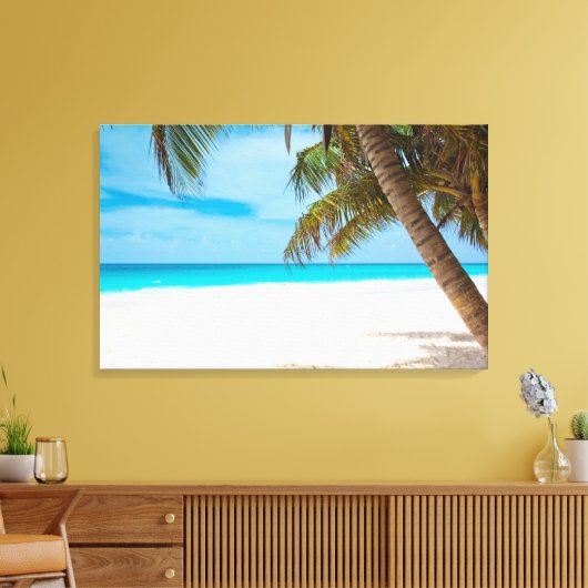 Tropical Paradise Beach Leinwanddruck (Insitu (Wohnzimmer))