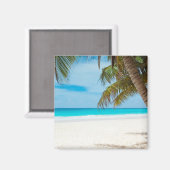Tropical Paradise Beach Magnet (Vorderseite/Rückseite)