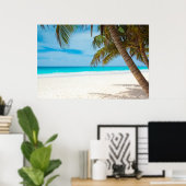 Tropical Paradise Beach Poster (Heimbüro)