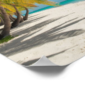 Tropical Paradise Beach Poster (Ecke)