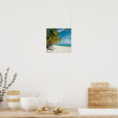 Tropical Paradise Beach Poster (Küche)