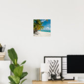 Tropical Paradise Beach Poster (Heimbüro)