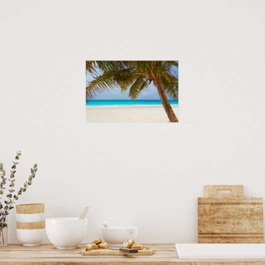 Tropical Paradise Beach Poster (Küche)