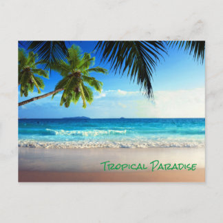 Tropical Paradise Beach Postkarte