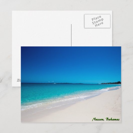 Tropical Paradise Beach Postkarte (Vorne/Hinten)