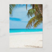 Tropical Paradise Beach Postkarte (Vorderseite)