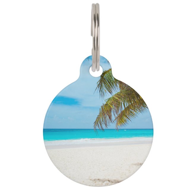 Tropical Paradise Beach Tiernamensmarke (Vorderseite)