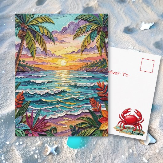 Tropical Paradise | Coastal Keeping in Touch Postkarte