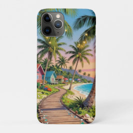 Tropical Paradise Coastal Seaside Cottage Ocean  Case-Mate iPhone Hülle