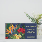 Tropical Paradise Einladungs- & Foto-Karten (Stehend Vorderseite)