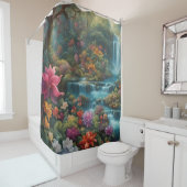 "Tropical Paradise Falls" Duschvorhang (Beispiel)