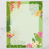 Tropical Paradise Green Blank (Vorderseite)