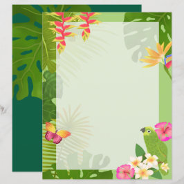 Tropical Paradise Green Blank