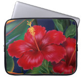 Tropical Paradise Hibiskus Neopren Wetsuit Laptopschutzhülle (Vorderseite)