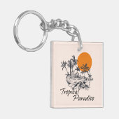 Tropical Paradise Island Schlüsselanhänger (Vorderseite links)
