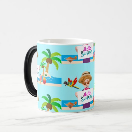 Tropical Paradise Kitchenware Verwandlungstasse (Vorderseite Links)