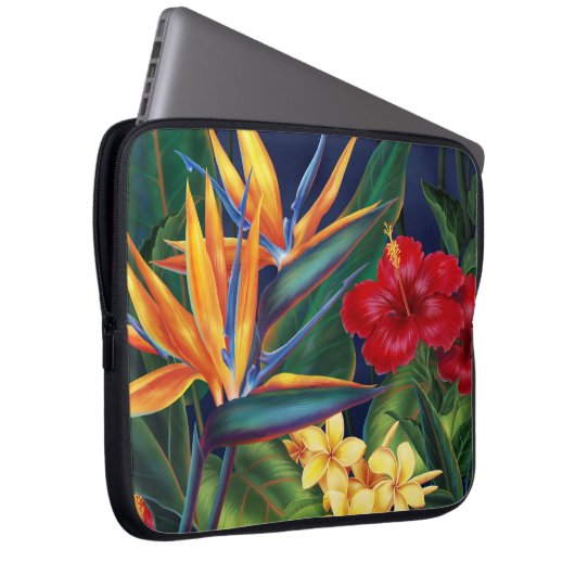 Tropical Paradise Neoprene Wetsuit Laptopschutzhülle (Vorne Rechts)