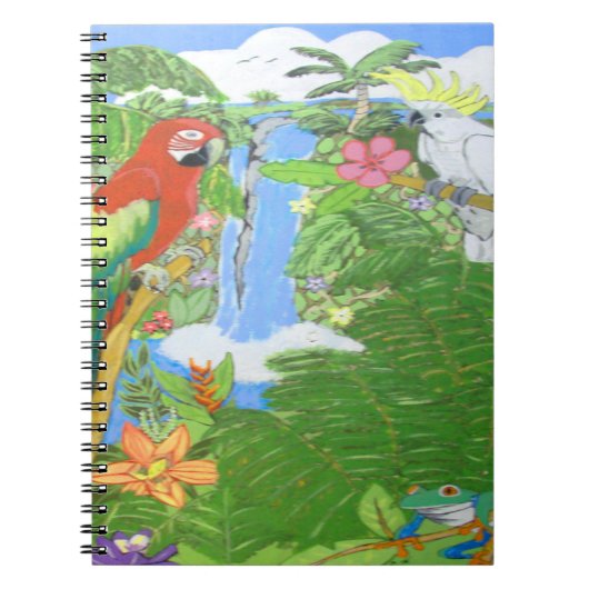 Tropical Paradise Notebook Notizblock (Vorderseite)