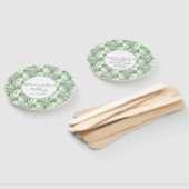 Tropical Paradise Palm Tree Beach Hochzeit Fächer (Non-assembled)