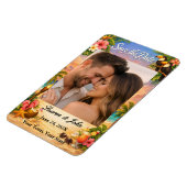 Tropical Paradise Photo Save Date Wedding Magnet (Linke Seite)