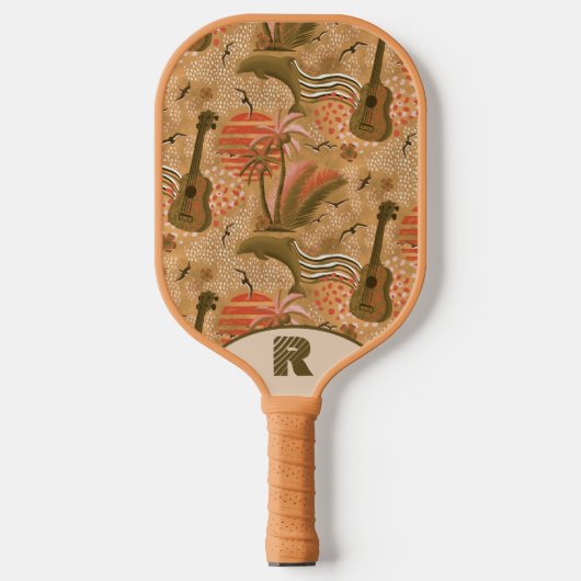 Tropical Paradise Pickleball Schläger (Vorderseite)