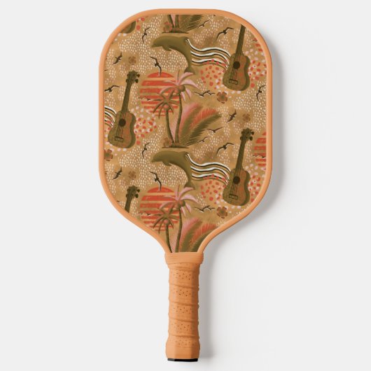Tropical Paradise Pickleball Schläger (Rückseite)