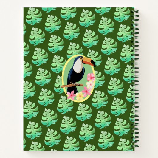 Tropical Paradise Spiral Notebook Notizblock (Rückseite)