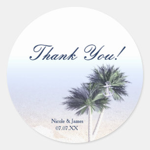 Tropical Paradise Strand & Palmen Aufkleber