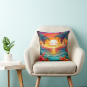 Tropical Paradise Sunset Kissen (Stuhl )