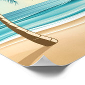 Tropical Paradise Sunset Poster (Ecke)