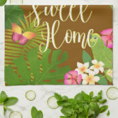 Tropical Paradise Sweet Zuhause Brown Geschirrtuch (Gefaltet)