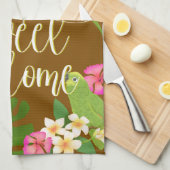 Tropical Paradise Sweet Zuhause Brown Geschirrtuch (Viertel Falte)