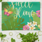 Tropical Paradise Sweet Zuhause Green Geschirrtuch (Gefaltet)