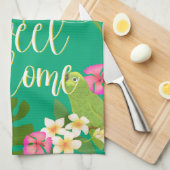Tropical Paradise Sweet Zuhause Green Geschirrtuch (Viertel Falte)