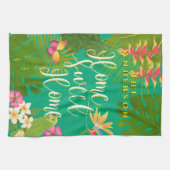 Tropical Paradise Sweet Zuhause Green Geschirrtuch (Horizontal)