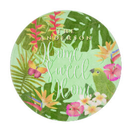 Tropical Paradise Sweet Zuhause Schneidebrett