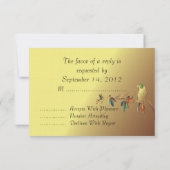 Tropical Paradise UAWG Wedding Einladung (Rückseite)