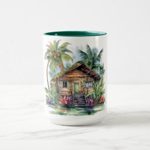 Tropical Paradise Watercolor Tasse Hawaiian Editio